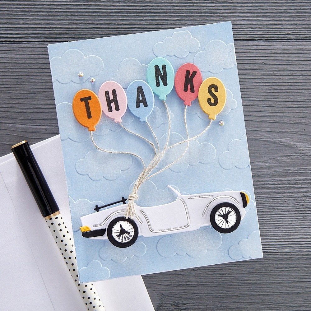 Spellbinders Embossing Folder-Open Road Head In The Clouds