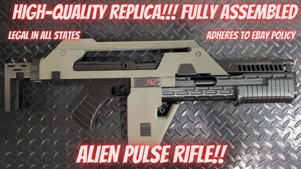 M41A Aliens Pulse Rifle - Version 2 - 3D Printed Replica - Hand Crafted