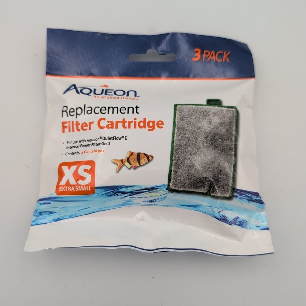Aqueon QuietFlow Replacement Filter Cartridge X-Small 3 pack
