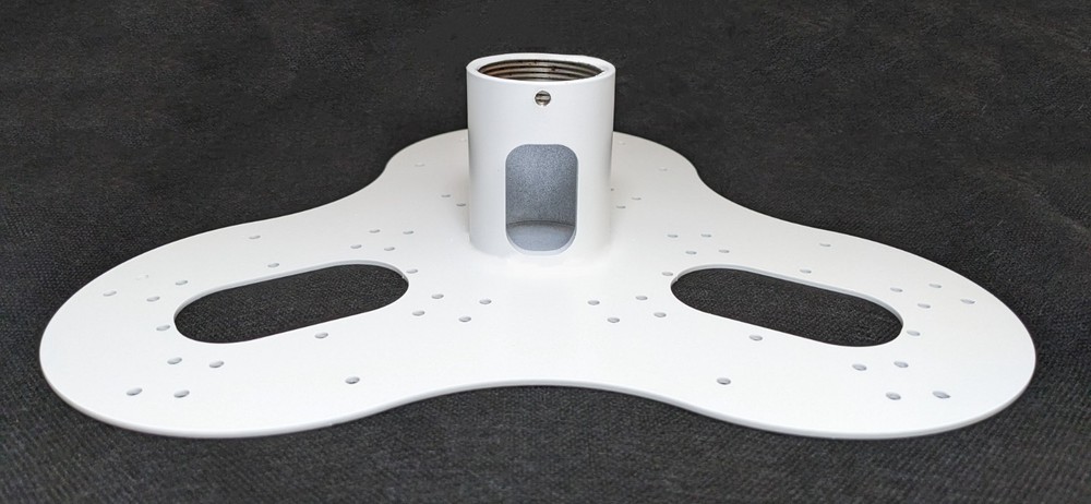 1-1/2" NPT Triple Camera Mount White | Mounting Solution | Surveillance Mount