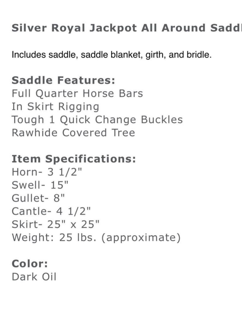 16 inch western saddle used