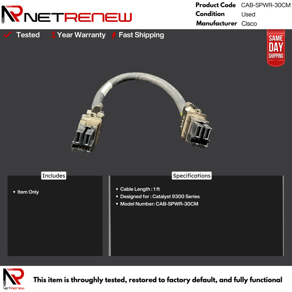 Cisco CAB-SPWR-30CM - 30cm Stack Power Cable