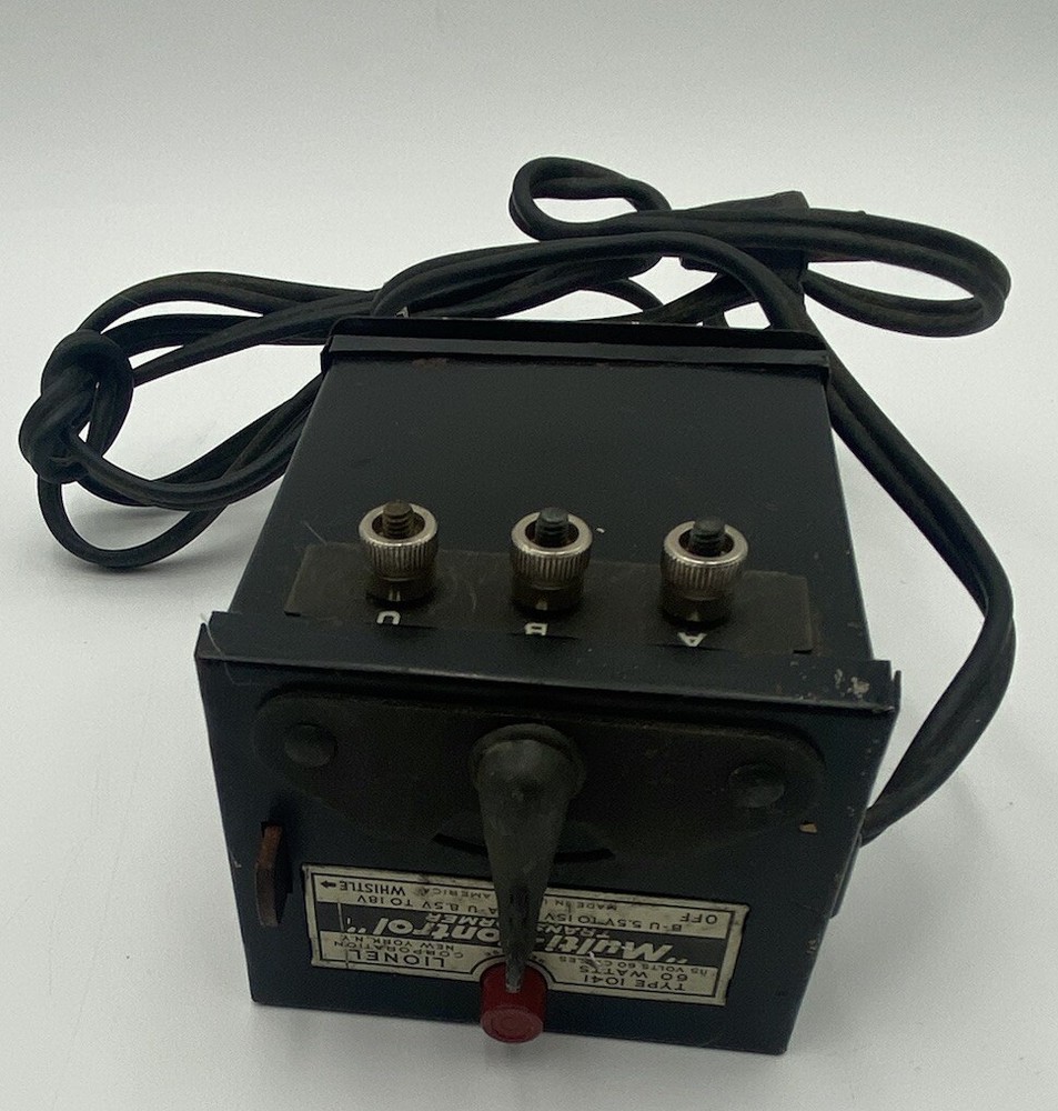 LIONEL TYPE 1041 TRANSFORMER MULTI CONTROL 60 WATT