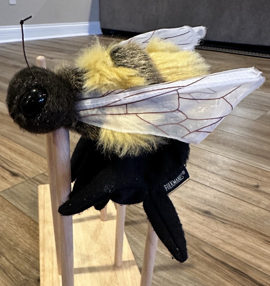 Folkmanis Honey Bee Hand Puppet 7”