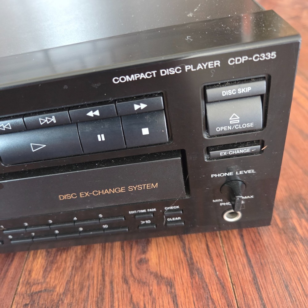 Sony CDP-C335 Compact 5 Disc CD Player - Tested Working