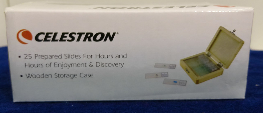 Celestron #44410 25 Prepared Microscope Slides Kit