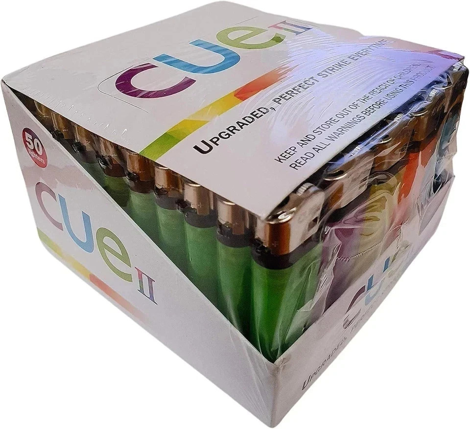 Classic Lighters, Assorted Colors, Regular Size, Long Lasting, 50-Count Tray