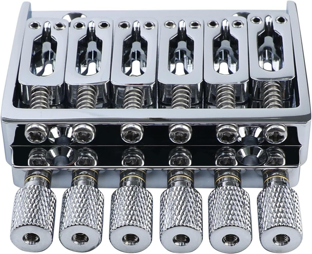 Chrome Headless Guitar Bridge Tremolo System
