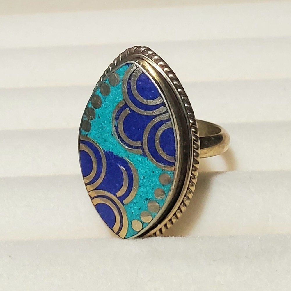 Lapis Turquoise Ring