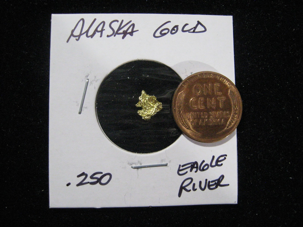 ALASKA GOLD NUGGETS EAGLE RIVER  .250 GRAM