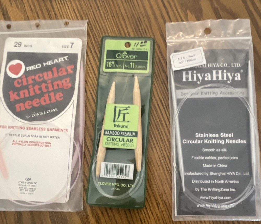 Assorted Circular Knitting Needles (All Sizes)