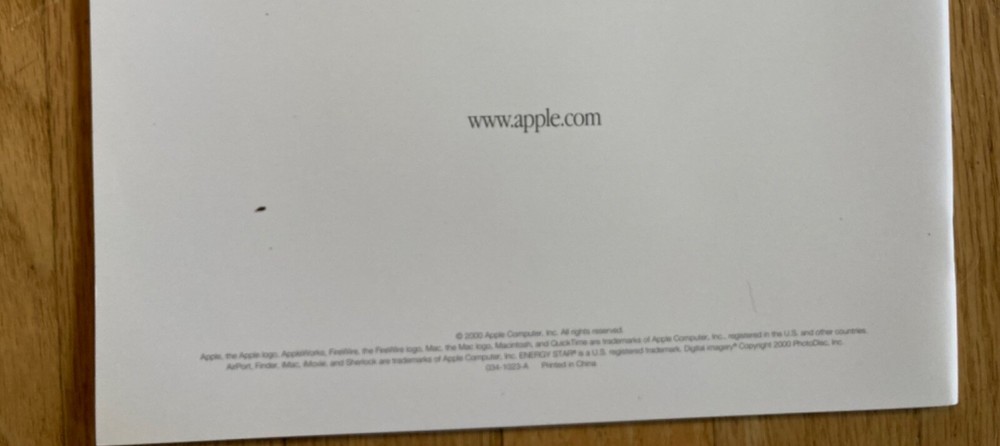 iMac Setup Folder and User’s Guide 2000