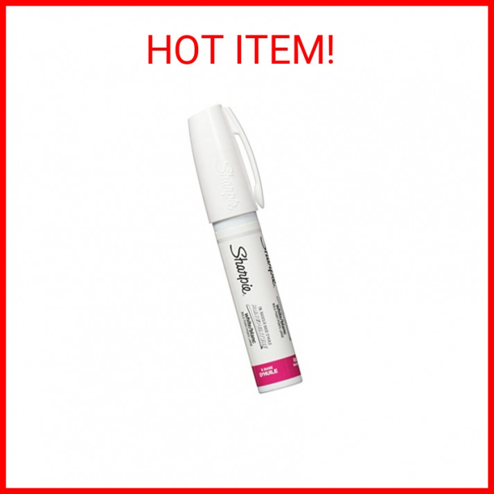 Sharpie Oil-Based Paint Marker, Bold Point, White, 1 Count