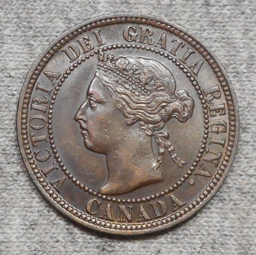 Nice 1898H Canada Large Cent Coin - KM# 7