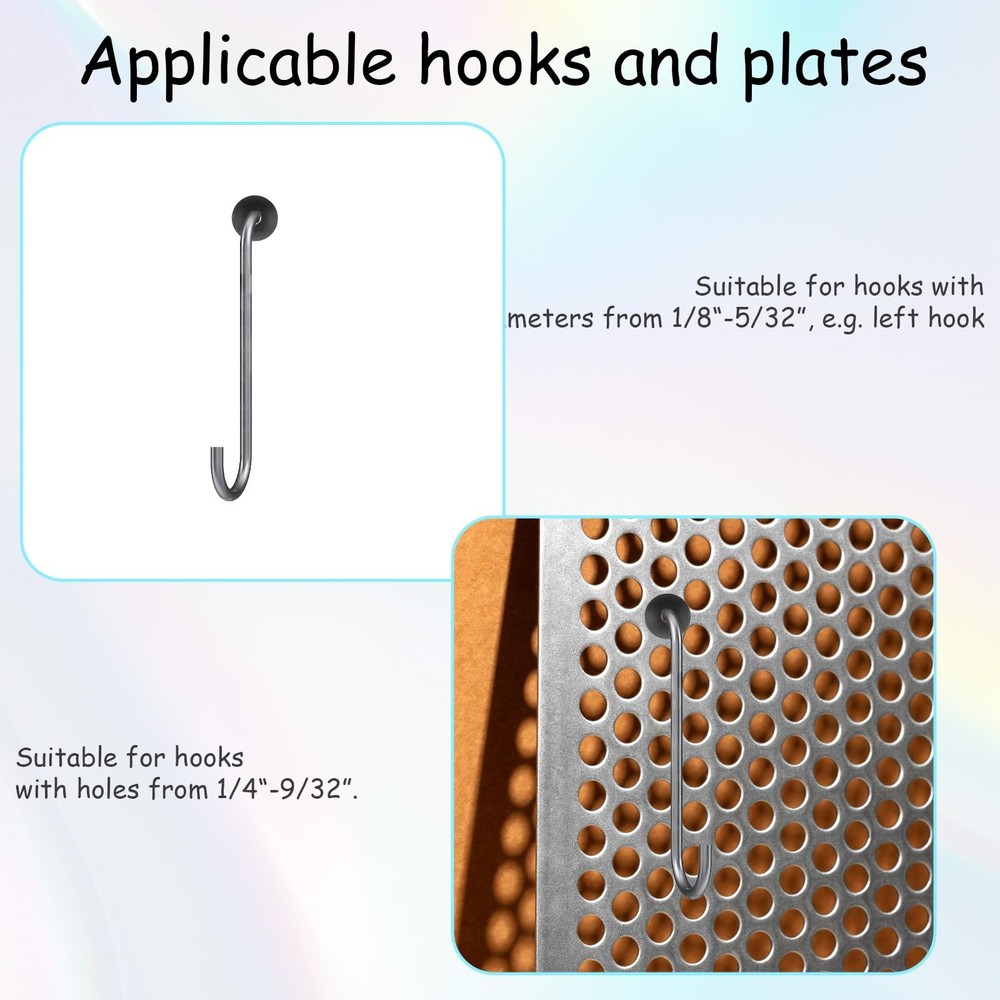 120 Pcs Pegboard Accessories, Pegboard Hook Locks Peg Board Hooks Accessories...