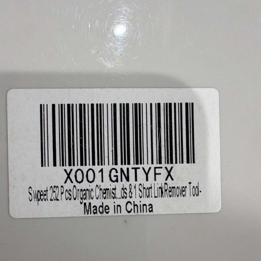 Molecular Model Kit 252 Pieces with Short Link Remover Tool