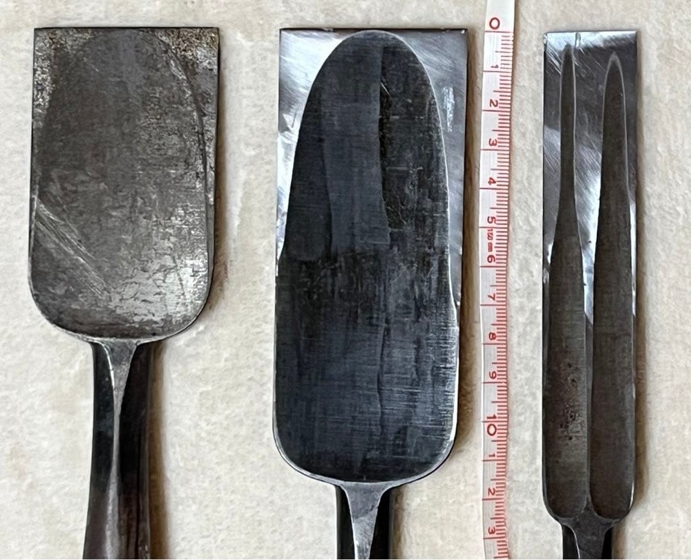 Chisel Set 3pc Woodworking Tools Vintage Hand Tools Beginner Ready Today