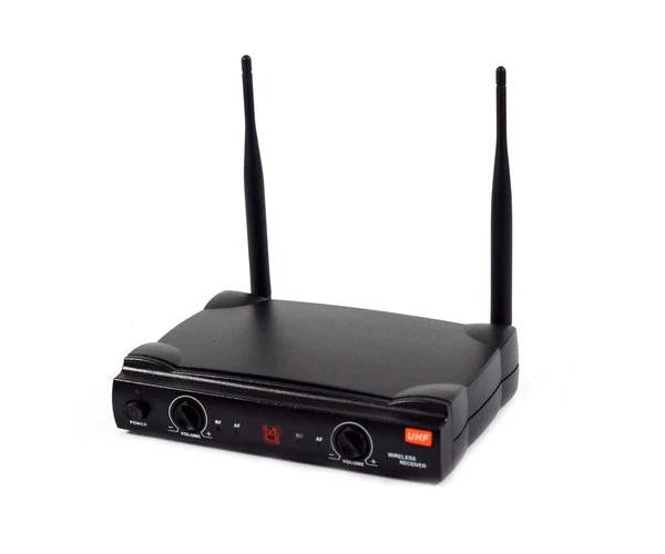 Mr. Dj MIC-UHF200 Professional Wireless Microphone System Kit with 2 Handheld &