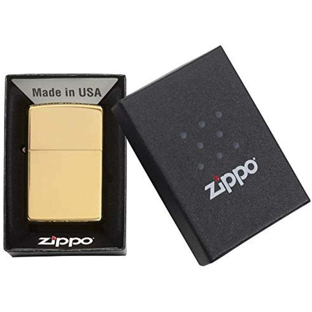 Zippo 254B High Polish Brass Pocket Lighter