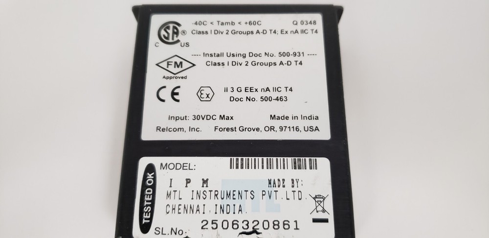 RELCOM IPM ISOLATED FIELDBUS POWER MODULE, 30VDC