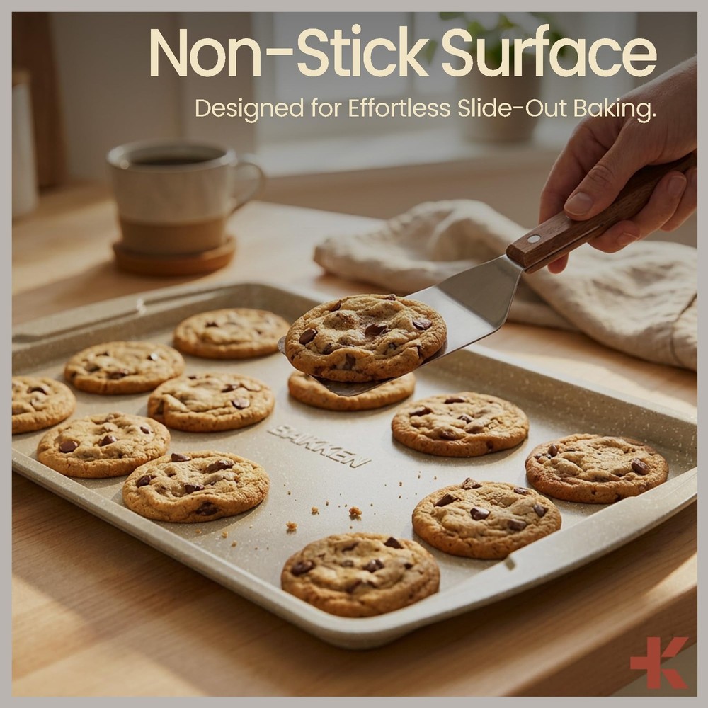 Bakken Swiss - Bakeware Set – 6 Piece – Stackable, Deluxe, Non-Stick Baking P...