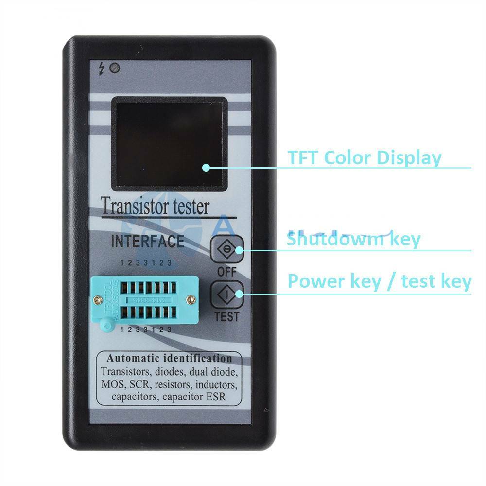 1.8" M328 TFT LCD Display Transistor Tester Diode Checker Capacitance Meter