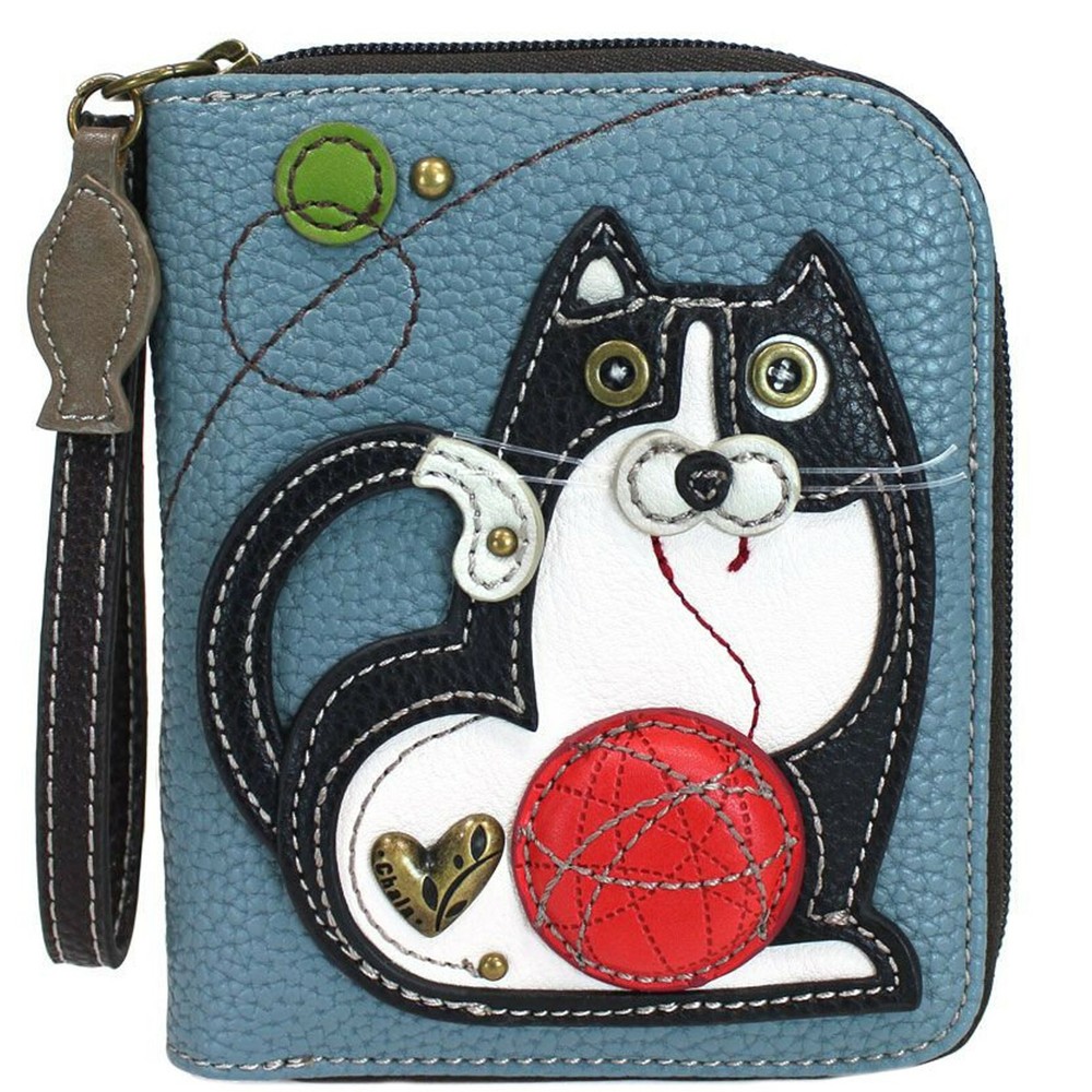 Chala Zip Around Wallet CAT Variations Cat Mom NWT