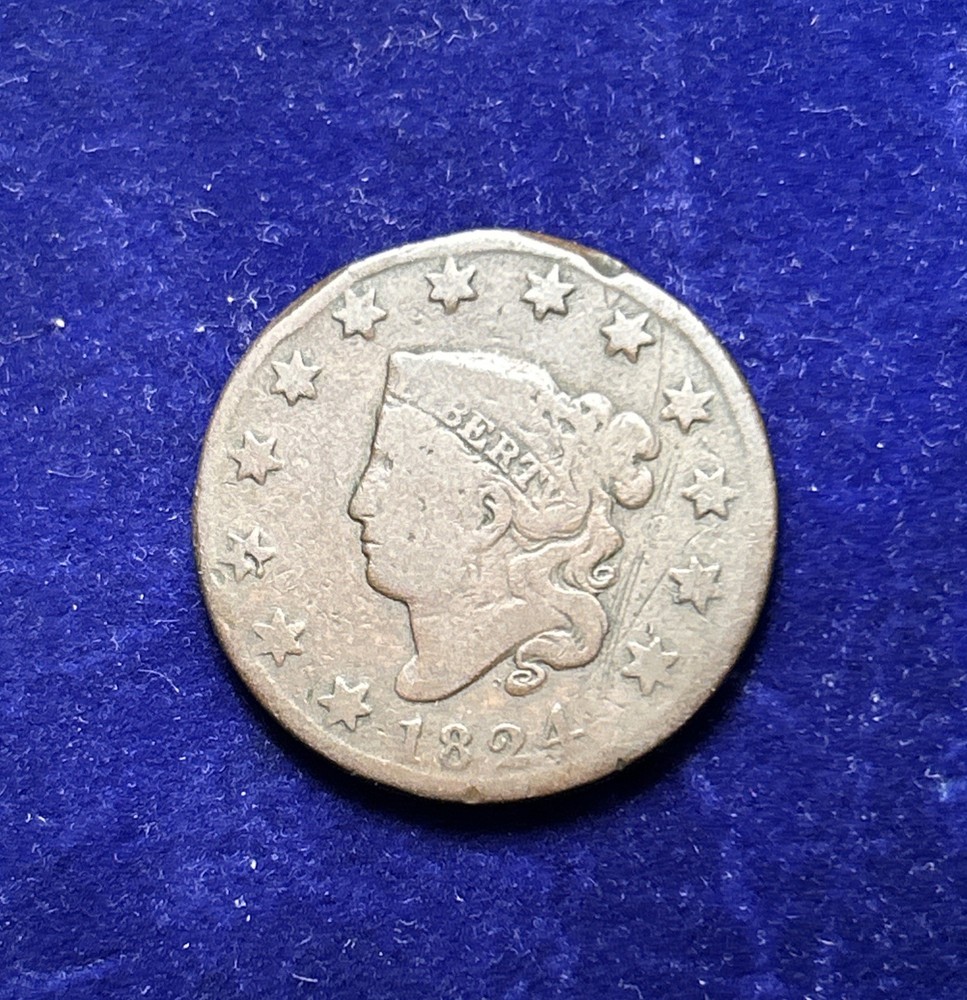 1824 Large Cent QA2048