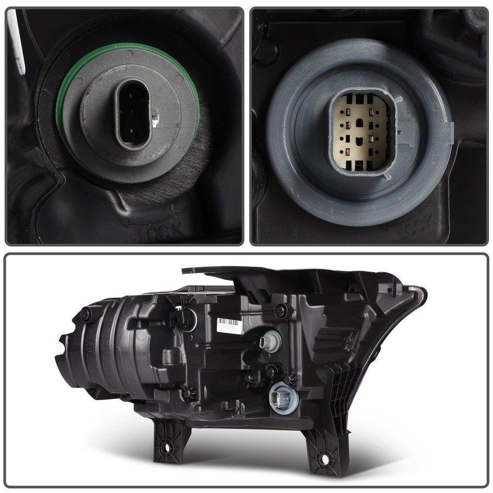 Driver Left Side LED Headlight Assembly For 2021-2024 Dodge Durango Black