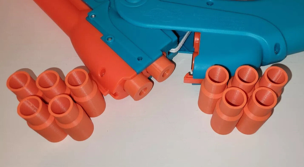 12-Pack Buzz Bee Compatible Shells For Double Shot Blaster