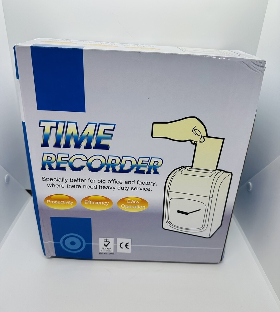 Tera Digital LCD Display Time Clock with Extra 100pcs Time Cards