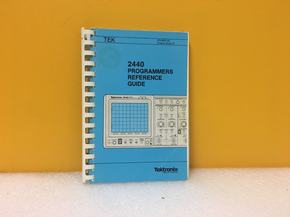 Tektronix 070-6601-00 2440 Programmers Reference Guide