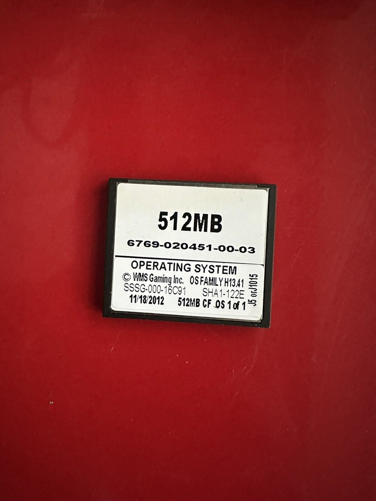 WMS BB2 OS CARD OPERATING SYSTEM FOR MULTI GAME H13.41