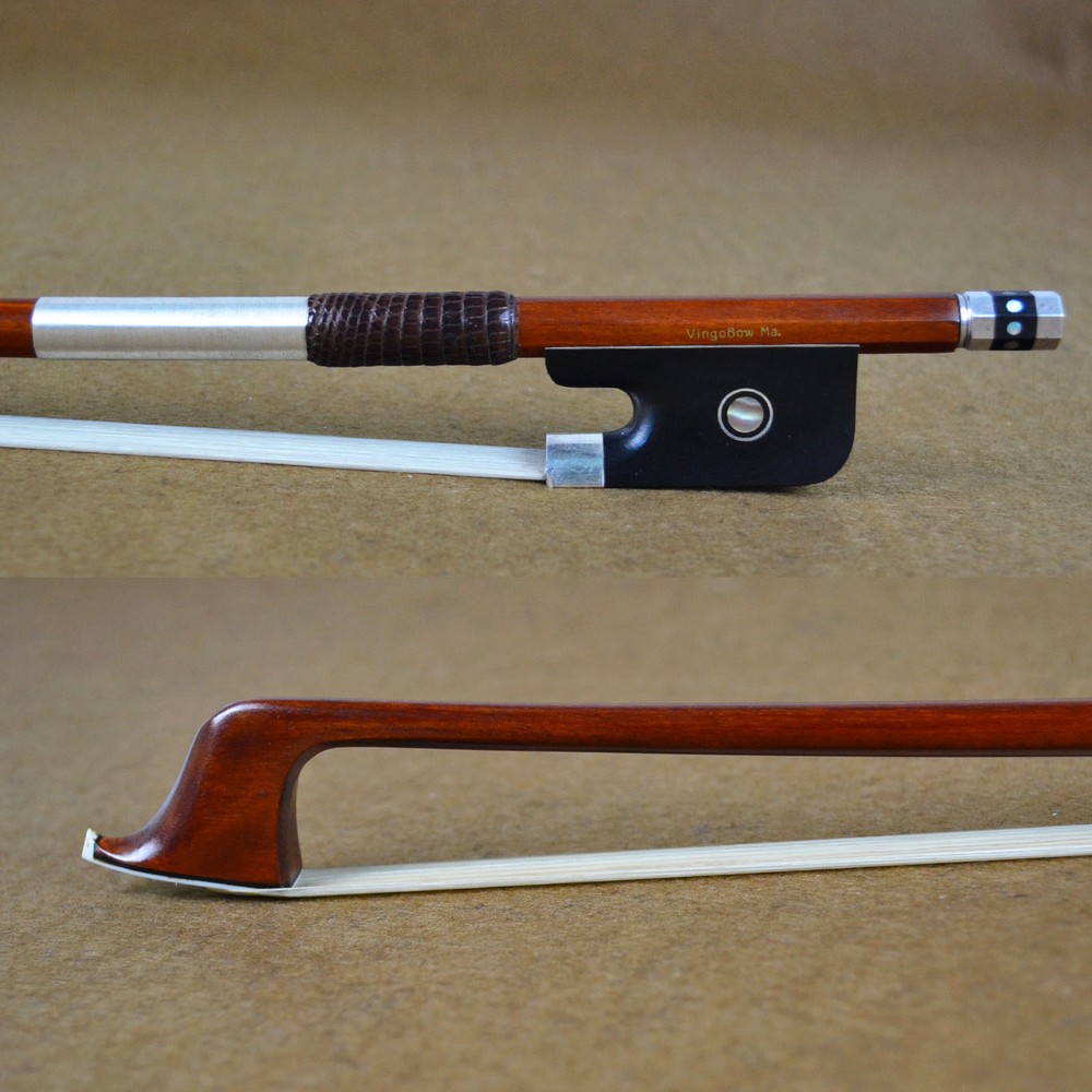 Top Model Pernambuco Cello Bow Master Level Pure Silver Mounted Well Balanced