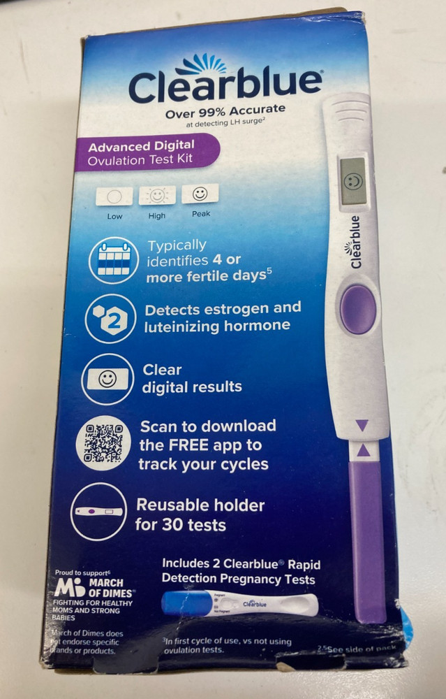 Clearblue Easy Ovulation Kit 30 Ovulation Tests + 2 Pregnancy Test - EXP 2027