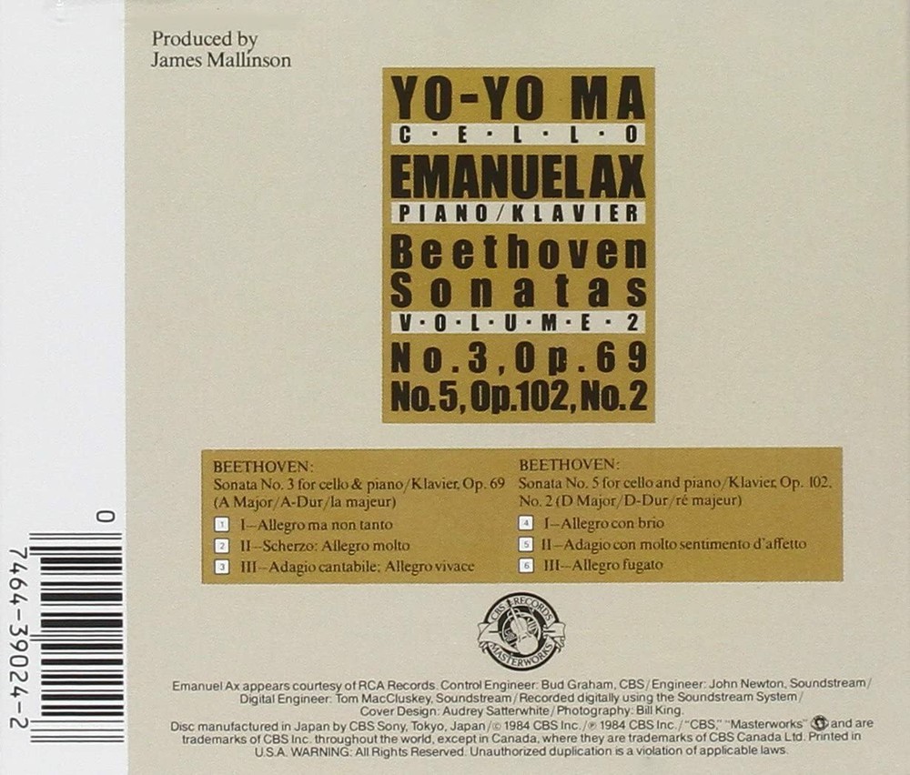 Beethoven:Sonatas No3 & No 5