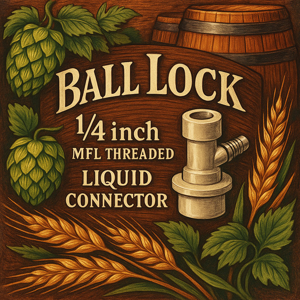 LD Carlson Ball Lock 1/4 inch MFL Threaded Liquid Connector