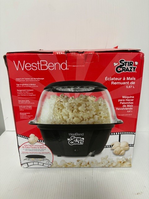 WestBend Stir Crazy 6qt Popcorn Maker