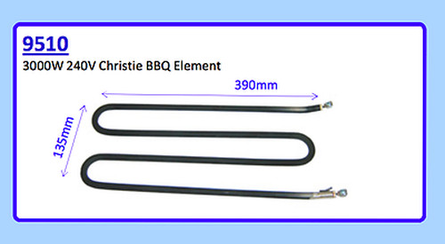 3000W 240V CHRISTIE BBQ ELEMENT 9510