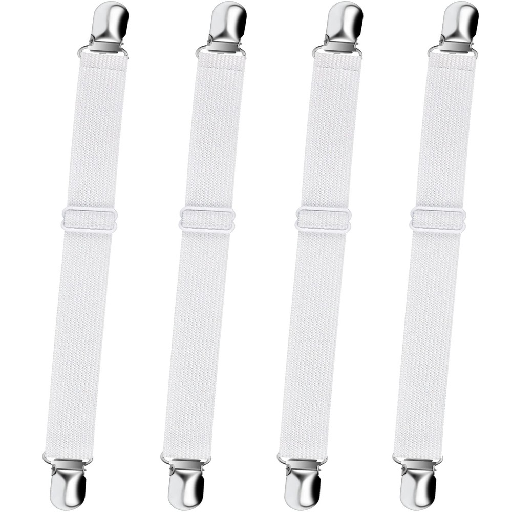Bed Sheet Straps, Sopito Adjustable Elastic Fitted Sheet Corner Holders Strap...