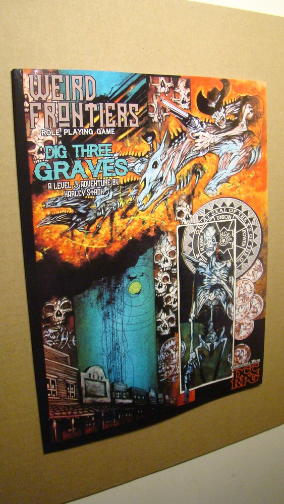 MODULE - DIG THREE GRAVES *NM/MT 9.8* DUNGEONS DRAGONS DUNGEON CRAWL CLASSICS