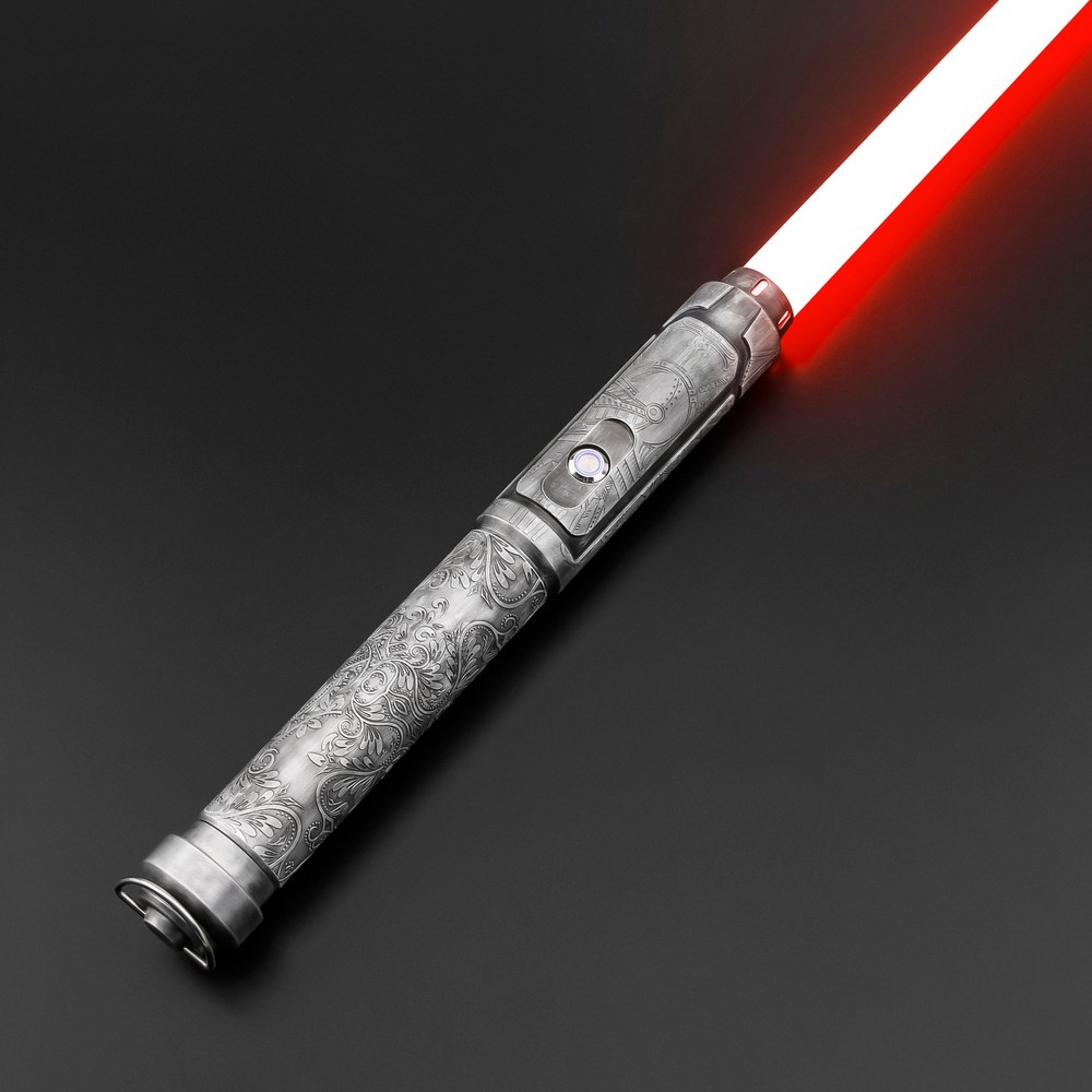 E29 Silver Weathered Proffie Lightsaber Smooth Swing Programmable with SD Card