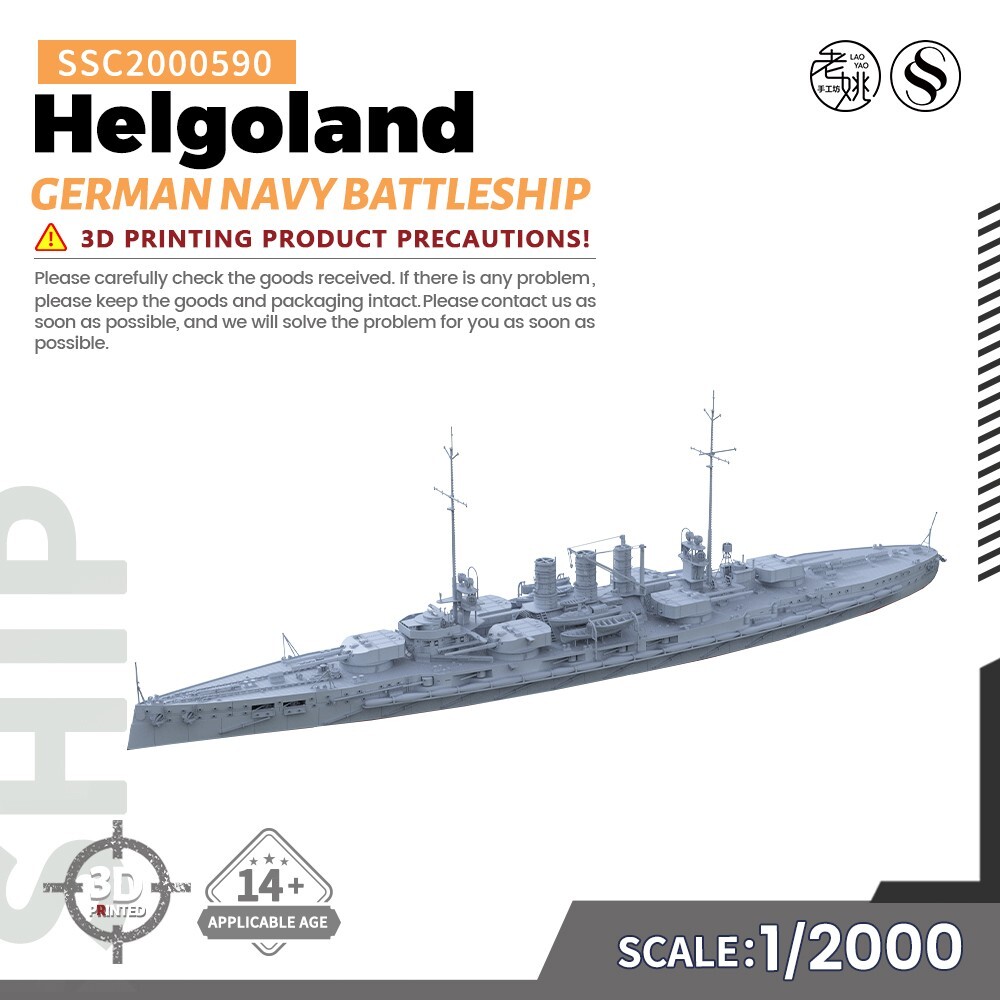 1/2000  Model Kit German Navy Helgoland Battleship