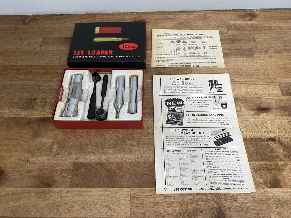 Lee Loader Complete Reloading Tool, 16 Gauge, 2-3/4 Shells, Hartford, Wis.