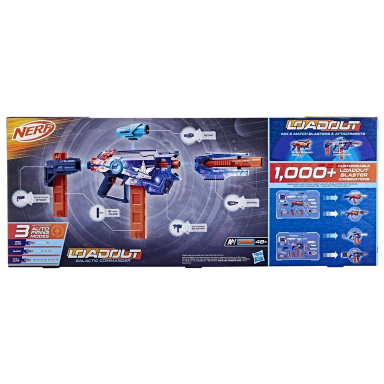 Nerf Loadout Galactic Commander Motorized Foam Dart Blaster