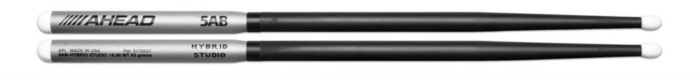 Ahead Drumsticks - 5ABS - HYBRID-STUDIO 5B-Handle 5A-Shaft