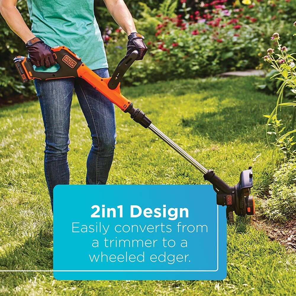 BLACK+DECKER 20V MAX* String Trimmer/Edger, 12-Inch - LSTE525