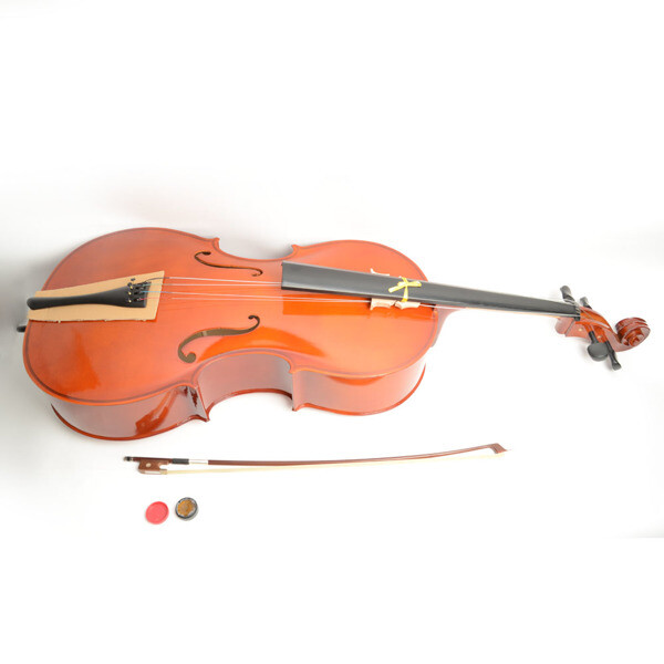 4/4 Retro Style Cello Case Bow Rosin