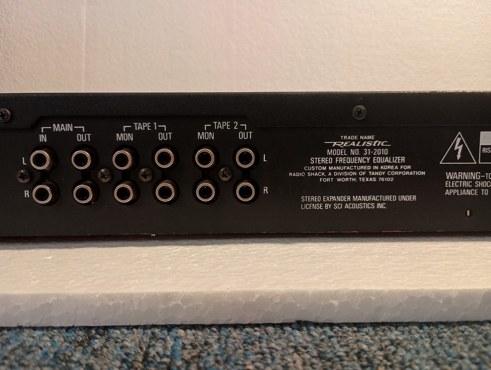 Realistic Model 31-2010, 12-Band Stereo Frequency Equalizer (Pro Serviced)