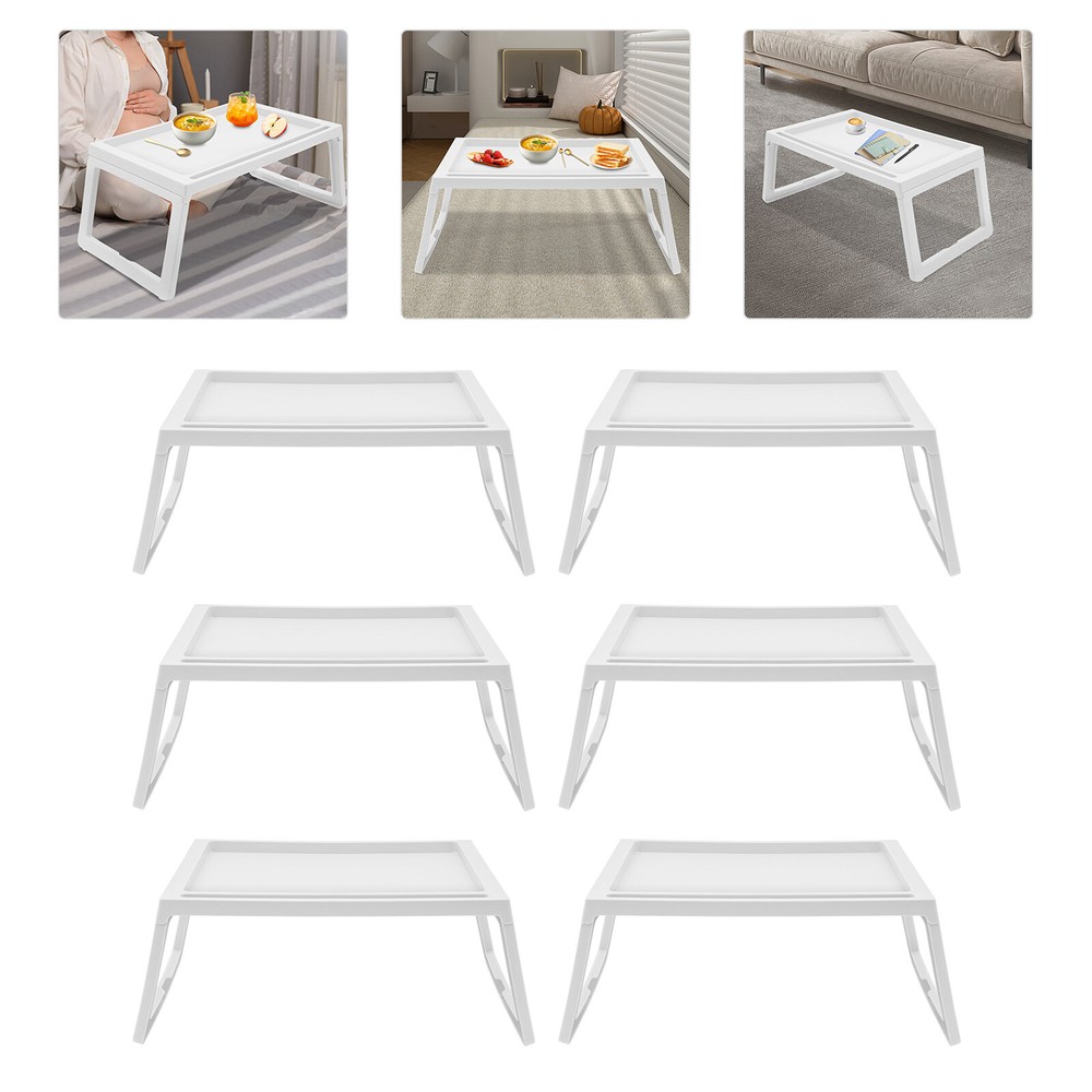 6pcs Laptop Table Stand Lap Tray Sofa Bed Notebook Computer Foldable Lap PP Desk
